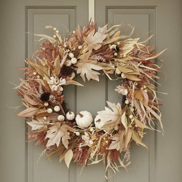 Extra Large Pumpkin & Foliage Wreath