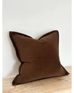 Emma Velvet Cushion Cover 45 x 45 - Dark Brown - Soft FurnishingsSoft Furnishings - Lulu Loves Home