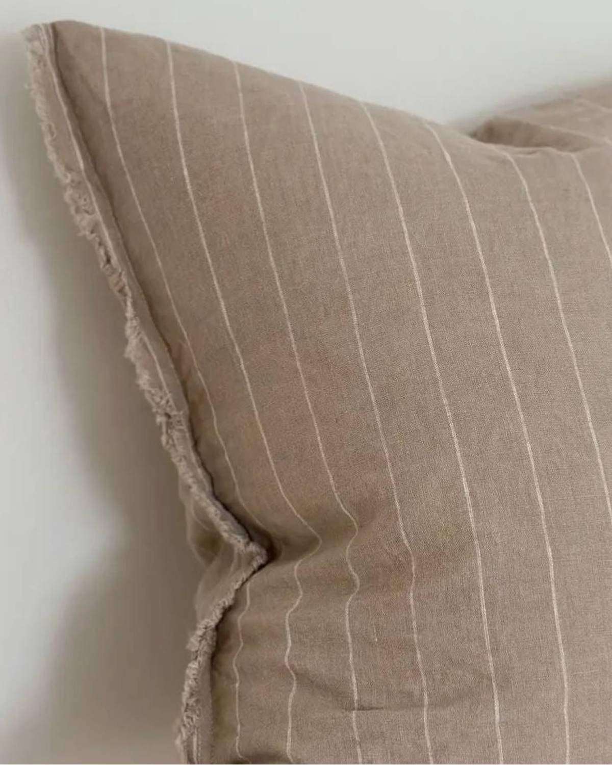 Esmee Beige Narrow Stripe Cushion Cover