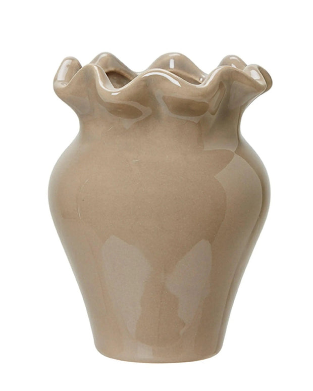 Evelina Vase Beige - Lulu Loves Home Lulu Loves Home 