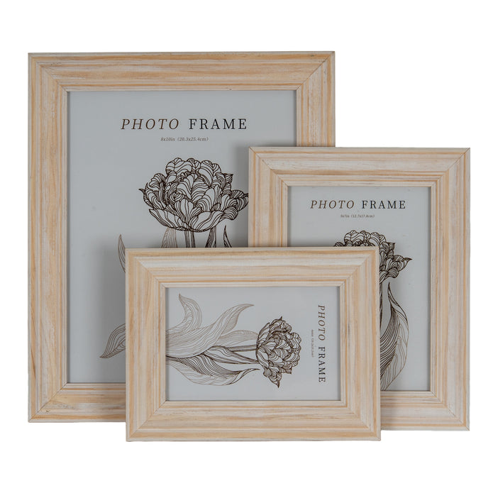 Neutral Wooden Isla Photo Frame