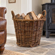 Meon Rattan Round Log Basket