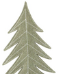 Sage Green Tall Felt Christmas Tree, close-up of the sage felt branches and white stitching