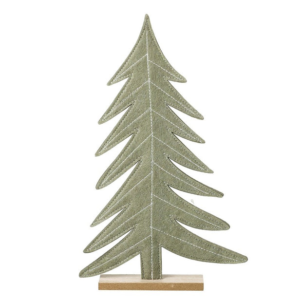 Sage Green Tall Felt Christmas Tree