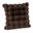 Chocolate Brown Luxury Faux Fur Cushion