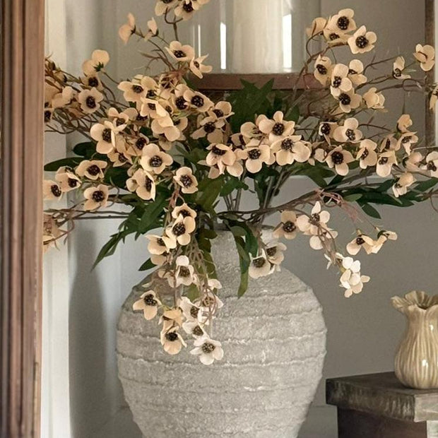 Artificial Daisy Flower Stem in Peach by Starlight Express, featuring realistic peach-colored daisies on a natural-looking stem.