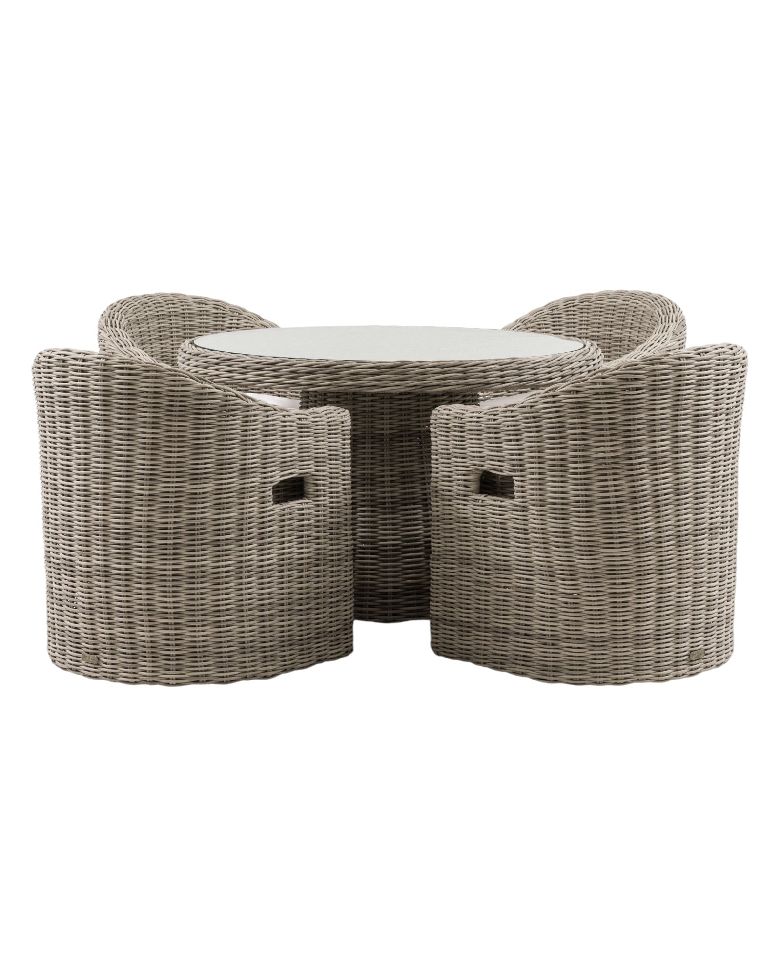 Rattan Ragusa Outdoor Dining Table And Four Chair Set