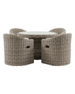 Rattan Ragusa Outdoor Dining Table And Four Chair Set
