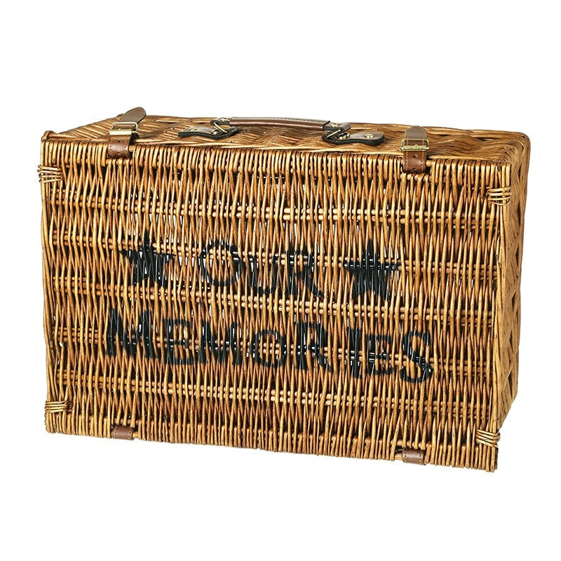 Our Memories Large Rattan Storage Basket