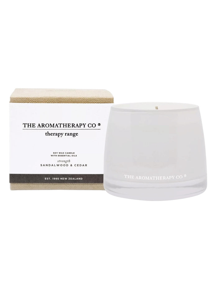 The Aromatherapy Candle Company - Strength, Sandlewood & Cedar