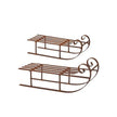 Rustic Metal Christmas Sleigh Decoration
