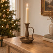 Brass Rustic Dinner Candle Holder