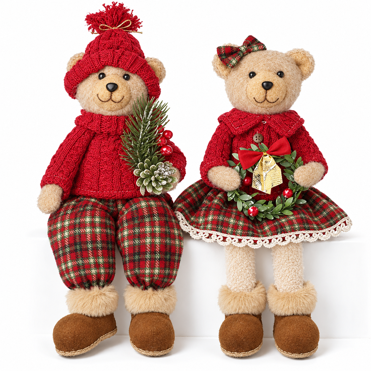Sitting Teddy Bears in Jumpers