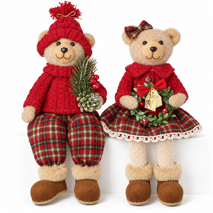 Sitting Teddy Bears in Jumpers