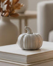 Reactive Glazed Pumpkin Ornament