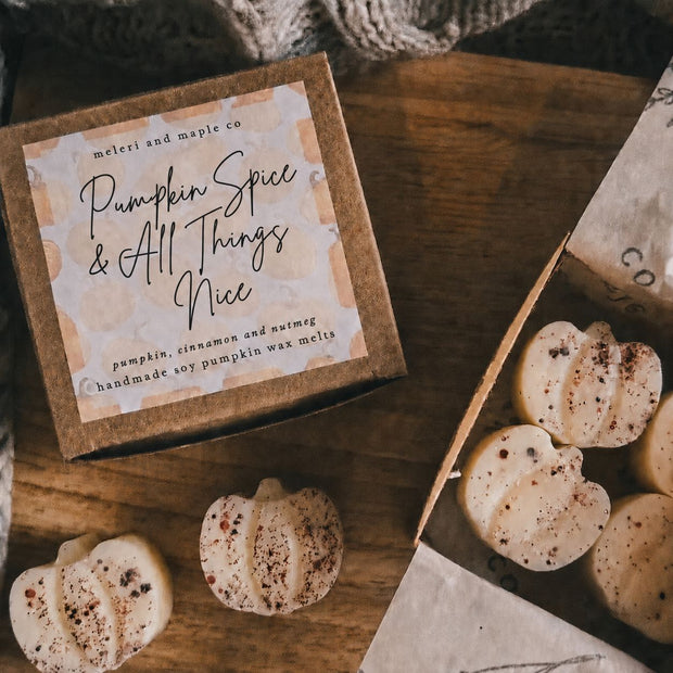 Scented Wax Melt Autumn Pumpkin Patch Box - Pumpkin Spice & All Things Nice