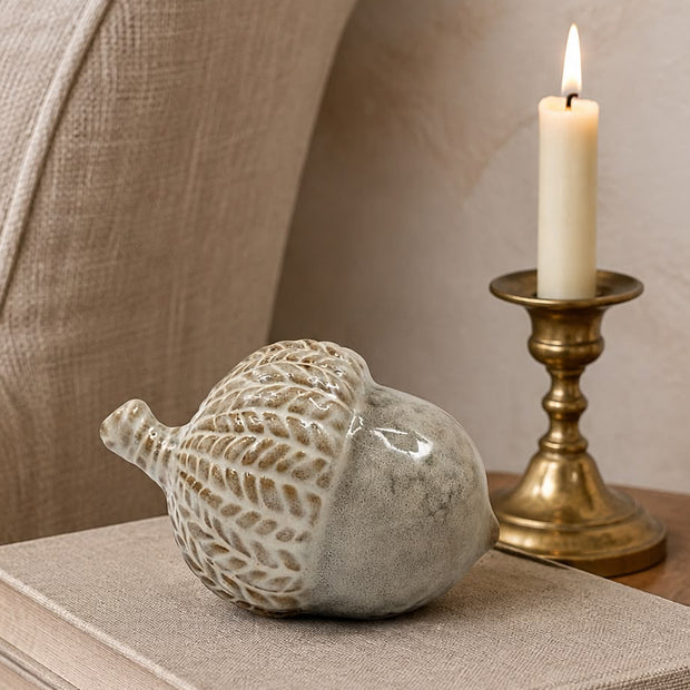Neutral Ceramic Acorn