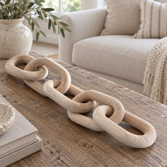 Natural Wooden Chain Decor