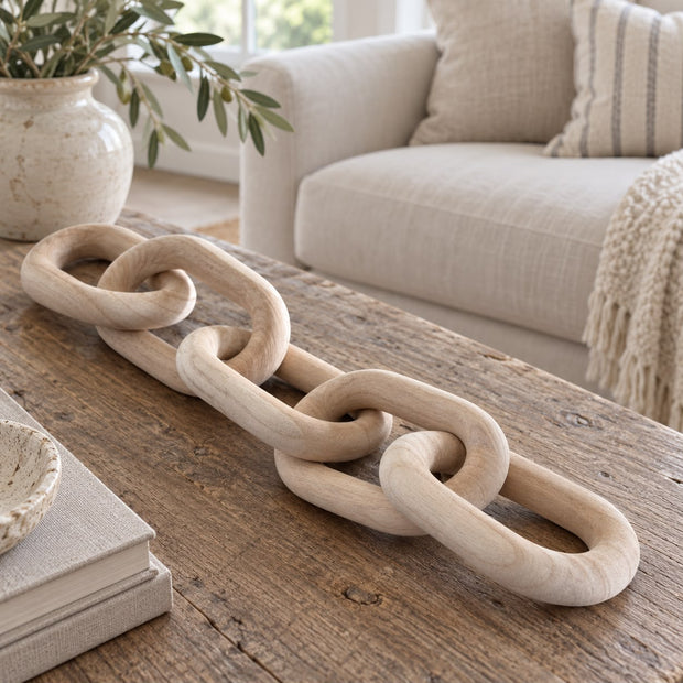 Natural Wooden Chain Decor