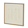 White feather wall art by Hill Interiors in a frame, modern wall decor piece featuring a delicate feather design.