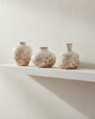 Small White Jug Vase With Autumnal Floral Pattern