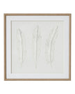 White feather wall art by Hill Interiors in a frame, featuring a delicate feather design for elegant home decor.