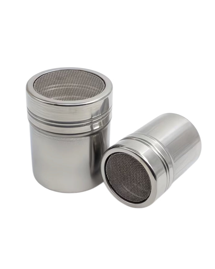 Silver coffee chocolate shaker from Starlight Express, kitchen and dining accessory with a sleek design and metallic finish.