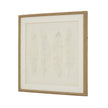 Alta White Feather wall art by Hill Interiors in a frame, featuring elegant white feathers as decorative wall decor.