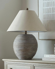 Large Saturn wooden lamp by Hill Interiors, showcasing a modern lighting fixture with a spherical wooden design and warm finish.