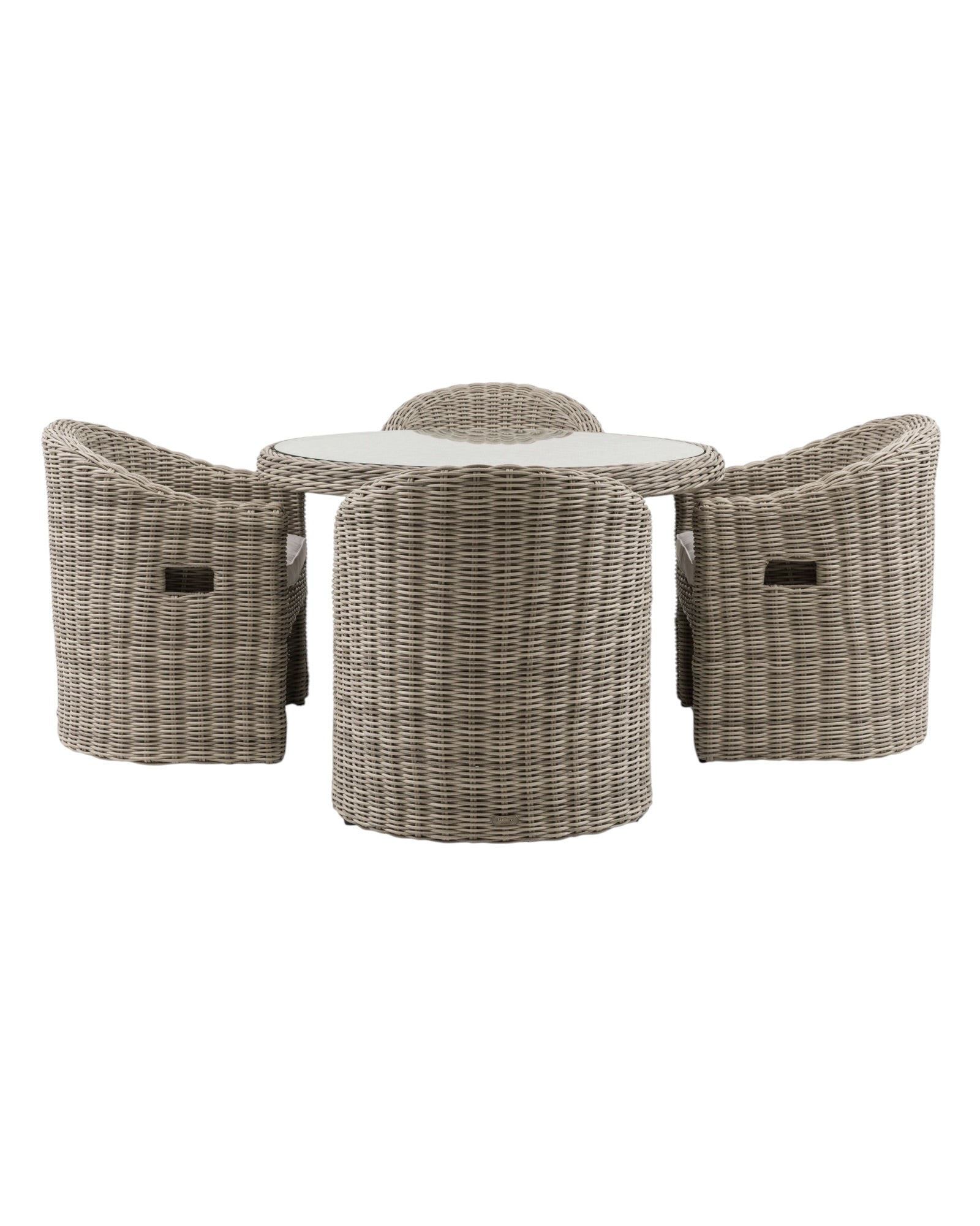 Rattan Ragusa Outdoor Dining Table And Four Chair Set