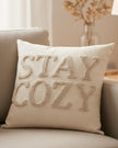 Stay Cozy Cream Cushion Cover