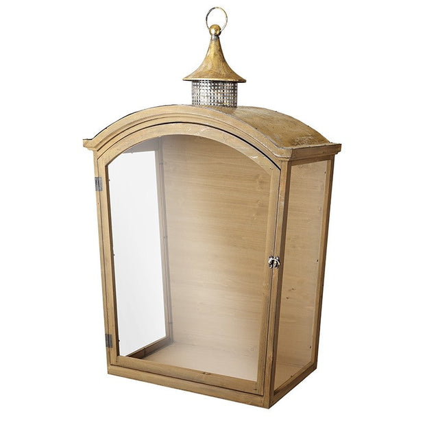 Wooden Frame Hanging Display Lantern