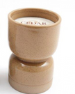 Beige Ceramic Hourglass Shape Candle