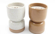 Beige Ceramic Hourglass Shape Candle