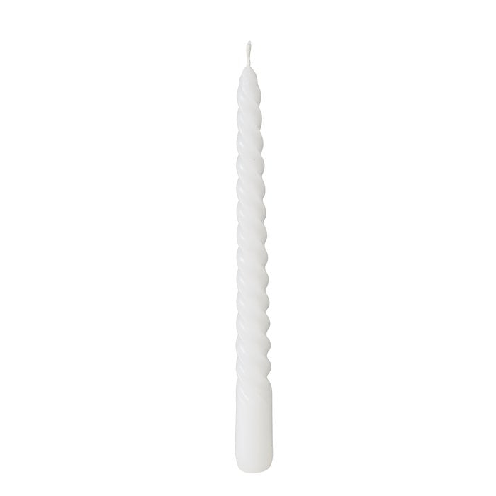 Twist Taper Candle Set - White - Lulu Loves Home - Candles - Taper