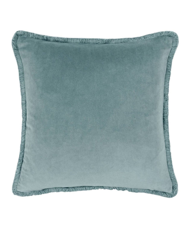Freya Velvet Cushion Cover Duck Egg Blue