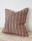 India Luxe Cotton Cushion Cover Plum Stripe