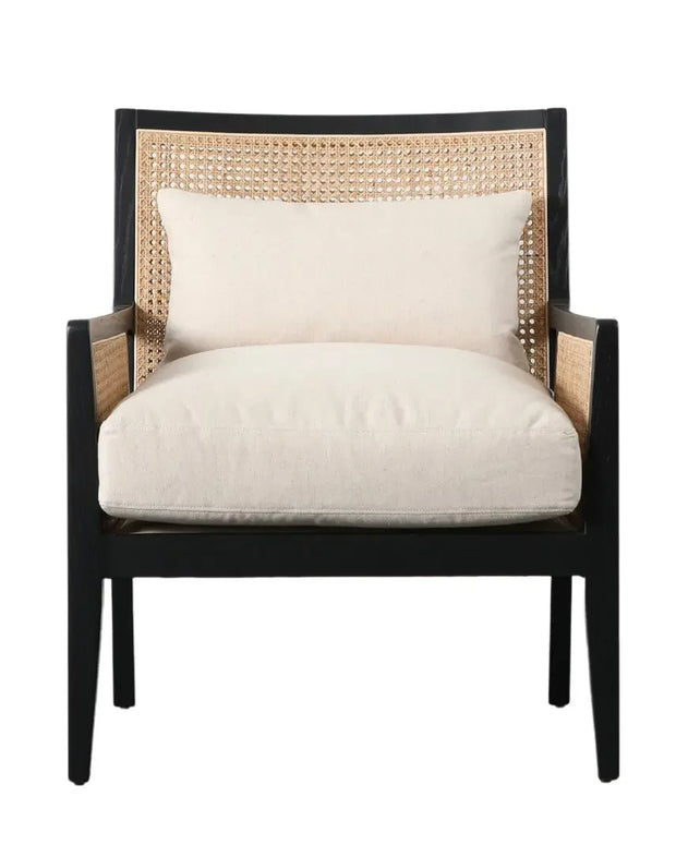 Nagoya Black Framed Rattan Armchair - Lulu Loves Home  Lulu Loves Home 