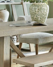 Large dining table from Hill Interiors Haldon Collection, showcasing a spacious wooden furniture piece with a polished finish.