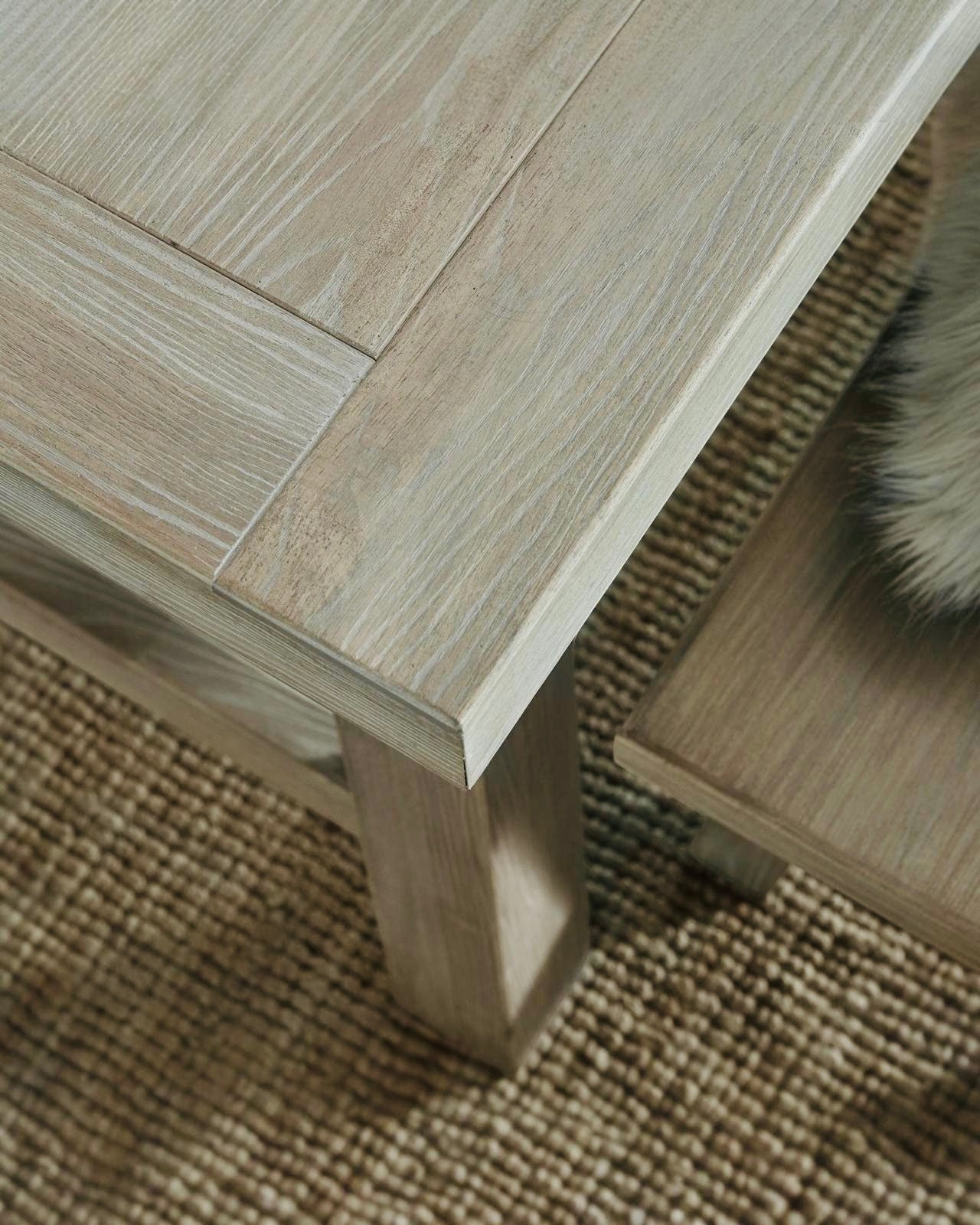 Large dining bench from Hill Interiors' Haldon Collection, showcasing a sturdy wooden frame and spacious seating.
