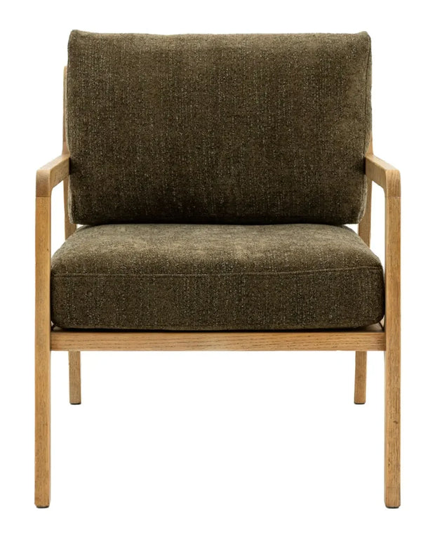 Cortona Olive Green Armchair - PRE ORDER EARLY APRIL DELIVERY - Lulu  Lulu Loves Home 