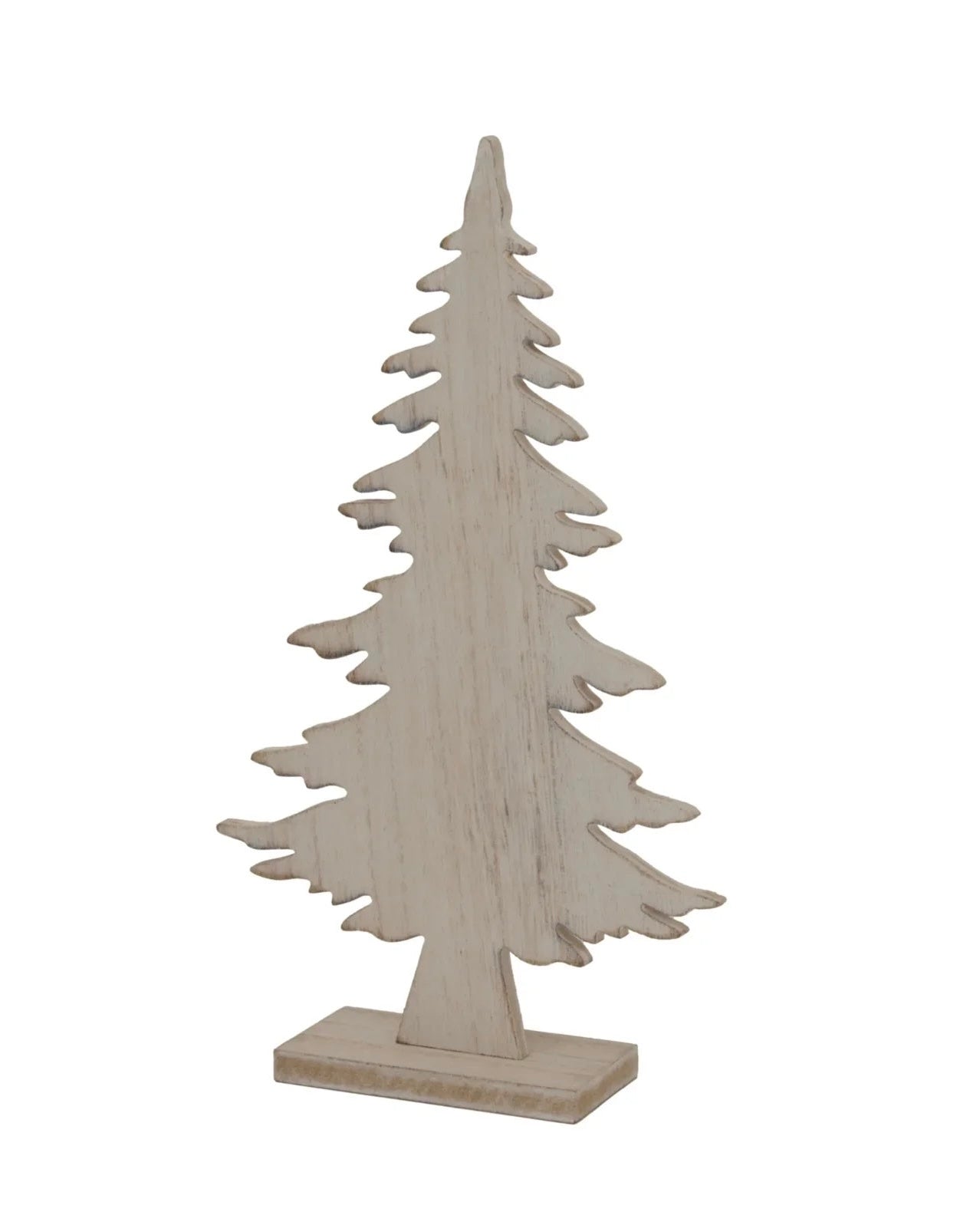 Large White Rustic Tree On Stand