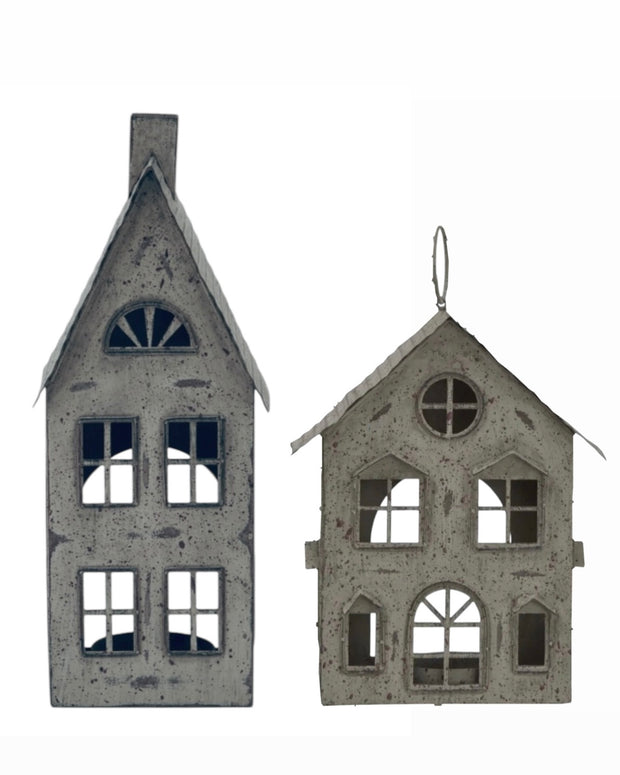 Rustic Metal Tealight Candle House
