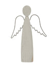 Whitewashed Rustic Standing Angel