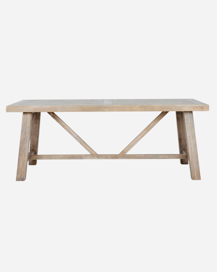 Large Haldon Collection dining table by Hill Interiors, showcasing a spacious wooden furniture piece for dining rooms.