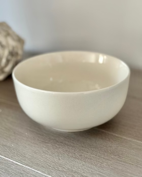White Glazed Scalloped Stoneware Mini Bowl - Lulu Loves Home Lulu Loves Home 