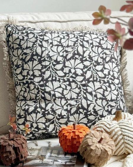 Neutral Brown Falna Mocha Brown Cushion Cover