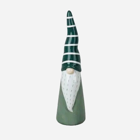 Light Green And White Tall Ceramic Gonk Decoration