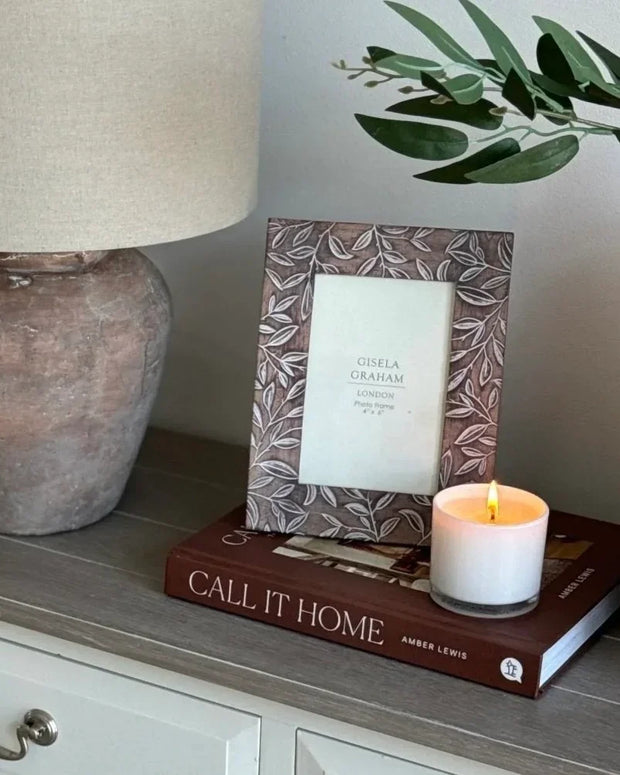 Brown Leaves Photo Frame