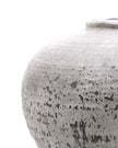Rustic matte neutral stone vase from Hill Interiors with a textured finish, perfect for rustic or modern decor.
